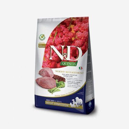N&D dog QUINOA adult weight managment, lamb