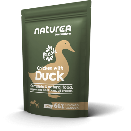 dog pouch chickenduck 300g